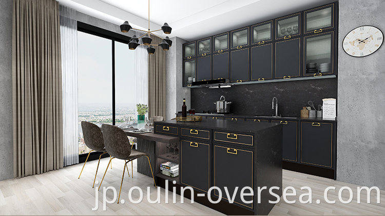 New chinese style light luxury kitchen kitchen cabinets 
